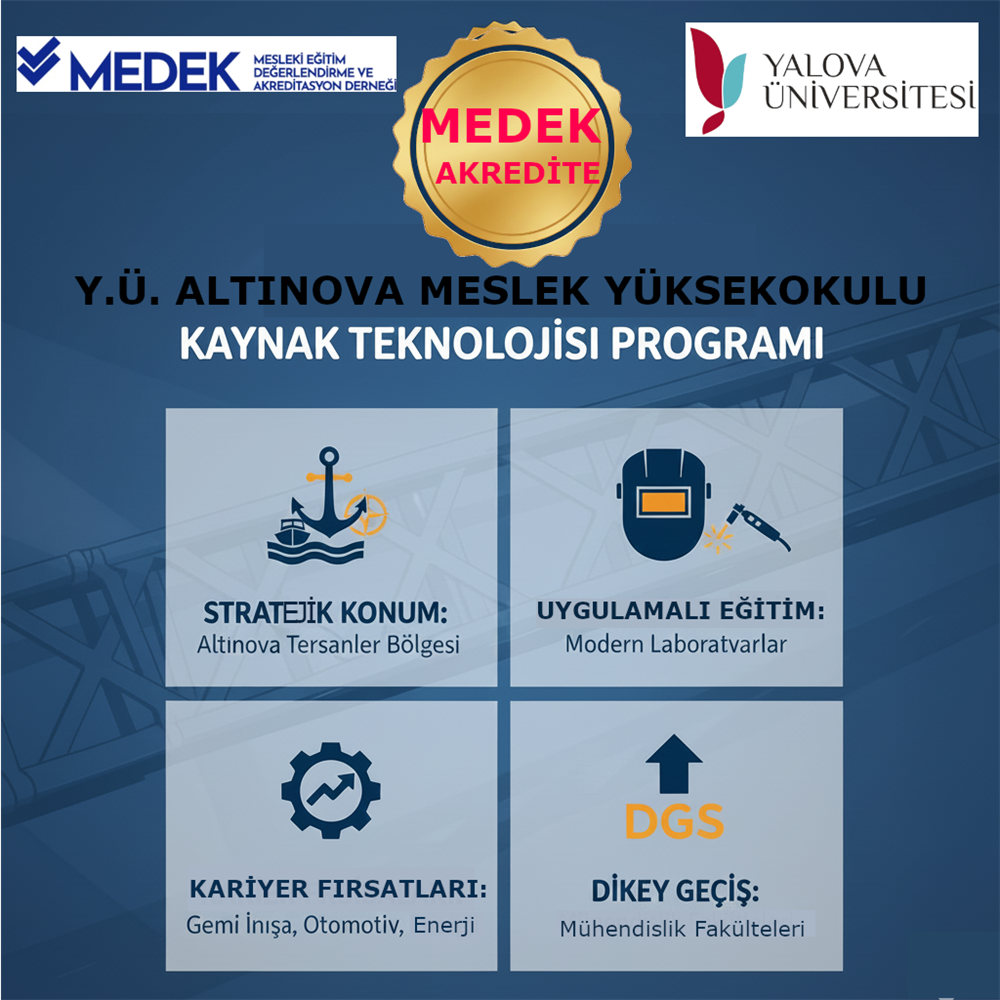 Kaynak Teknolojisi Programı MEDEK Tarafından 4 Yıllık Tam Akreditasyon Aldı